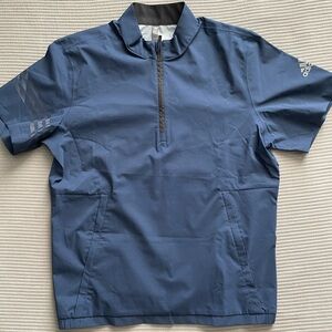Men’s Adidas Gold Wind Shirt, short sleeve, 1/4 zipper